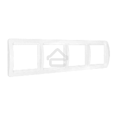 Рамка 4-м Валери гор. бел. UNIVersal ВР004Г