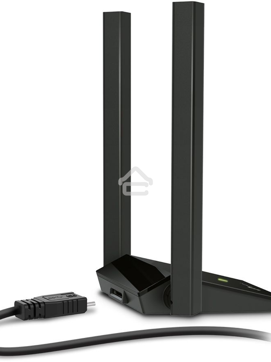 Адаптер TP-Link AC1300Mbps Dual-band High-Gain wireless USB adapter, 867Mbps at 5G and 400Mbps at 2.4G, two high gain antennas, USB 3.0, USB extension cable, support wave 2 MU-MIMO, full compatible with Windows and macOS.
