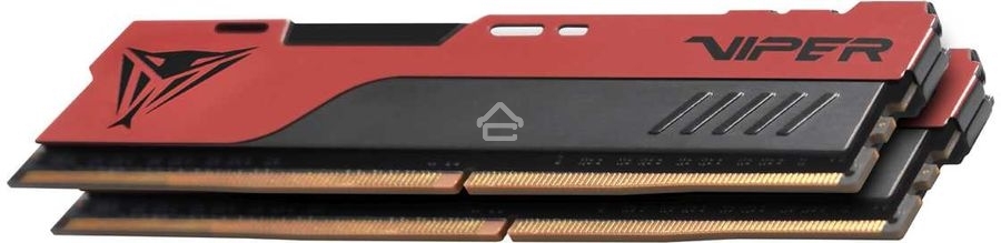 Оперативная память Patriot Viper Elite II, DDR4, 8GB (2x4 GB), 2666 MHz, CL16, DIMM, радиатор, красный