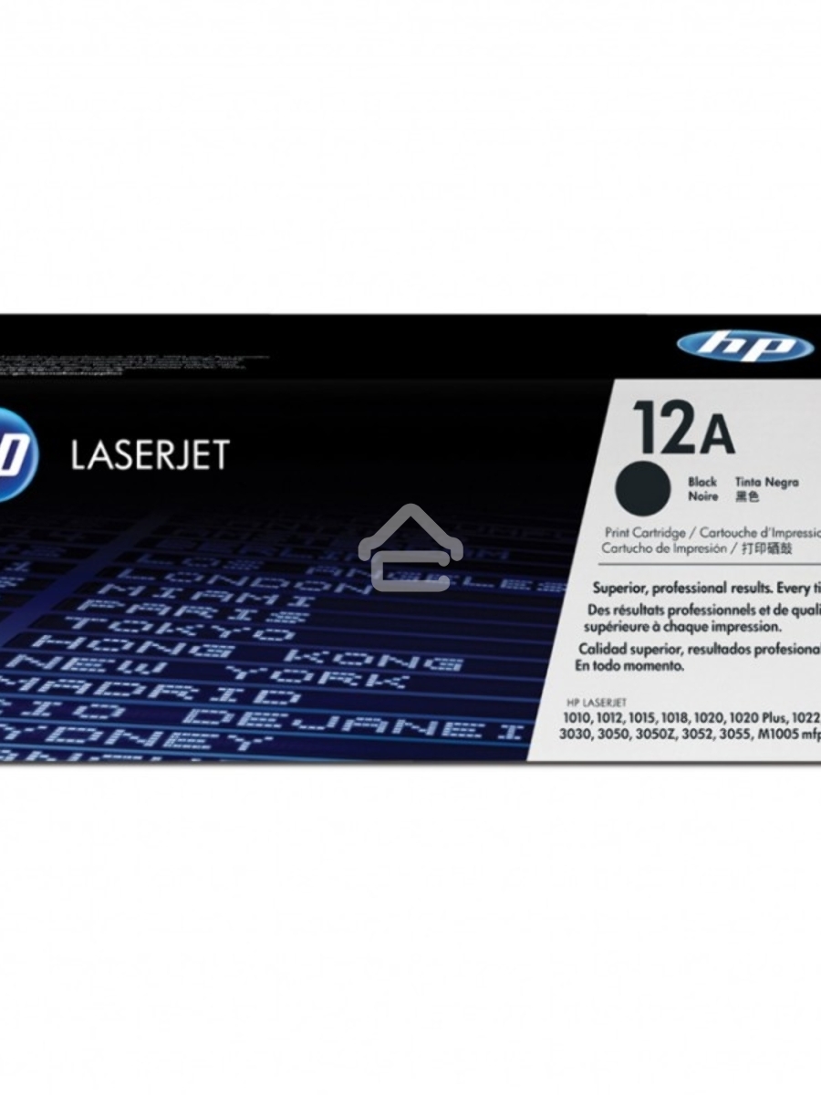 Картридж лазерный HP Q2612A черный для LaserJet 1010/1018/1020/1012/1015/3015/3020/3030 (2000стр.)