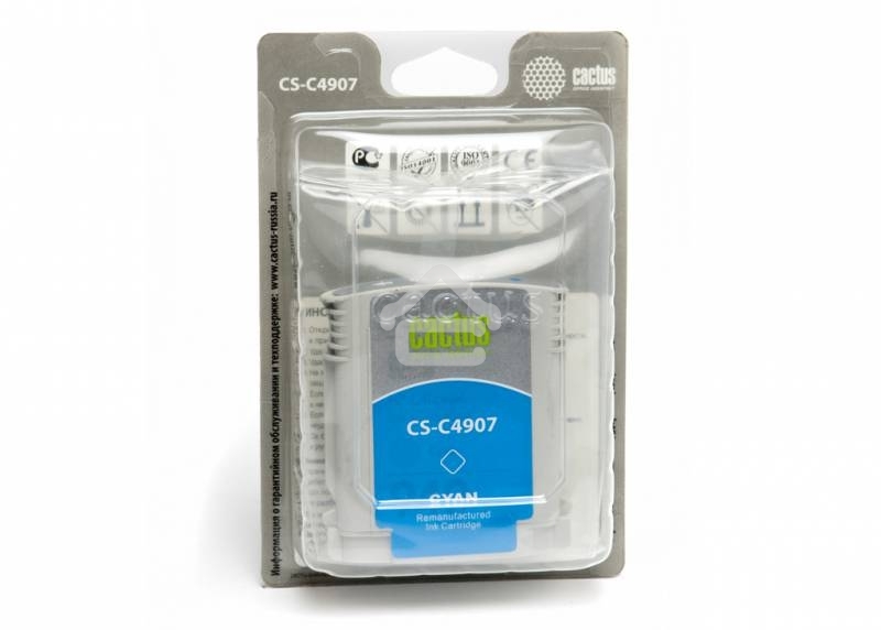 Картридж струйный Cactus CS-C4907 №940 голубой (30 мл) для HP OfficeJet PRO 8000/8500