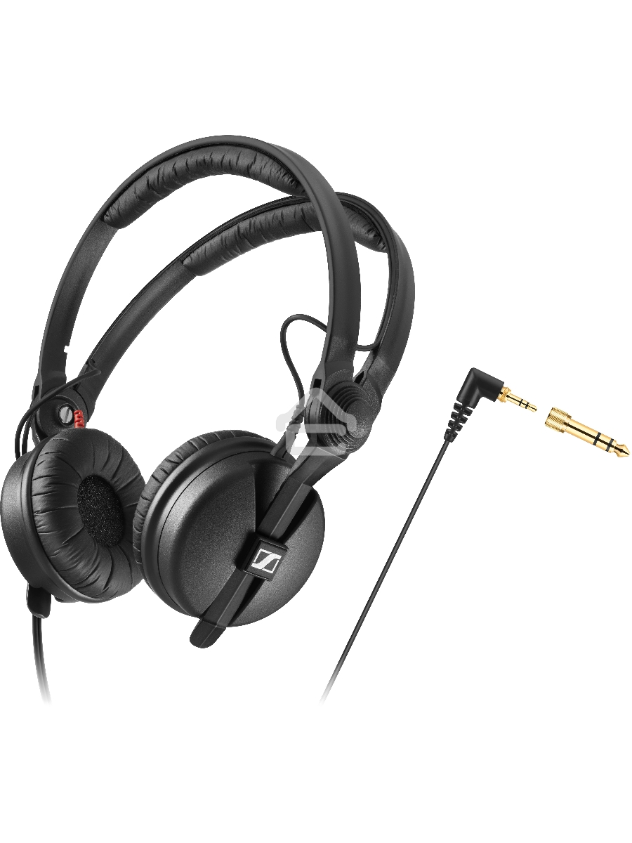 Наушники Sennheiser HD 25 накладные закрытые 16-22000Гц 1.5м отсоединяемый кабель 3.5мм/6.3мм 120дБ 70Ом