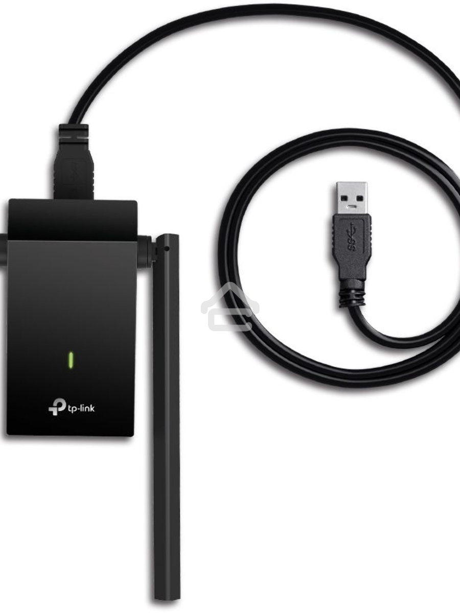 Адаптер TP-Link AC1300Mbps Dual-band High-Gain wireless USB adapter, 867Mbps at 5G and 400Mbps at 2.4G, two high gain antennas, USB 3.0, USB extension cable, support wave 2 MU-MIMO, full compatible with Windows and macOS.
