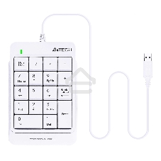 Числовой блок проводной A4Tech Fstyler FK13P, USB, белый