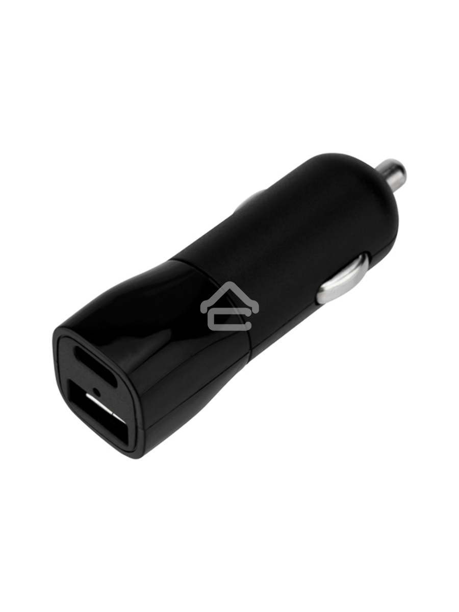 Зарядное устройство в прикуриватель Rexant USB x Type-C, 18W, с Quick charge, черный