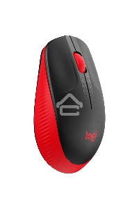 Мышь беспроводная Logitech M190 черный/красный, 1000 dpi, радиоканал, USB, кнопки - 3