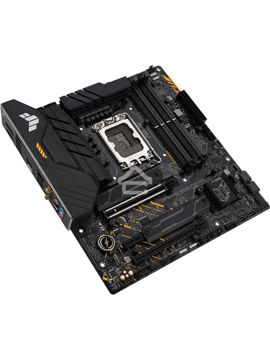 Материнская плата ASUS TUF GAMING B660M-PLUS WIFI, LGA 1700, Intel B660, 4xDDR5, 4xSATA, 2xM.2, 1xPCIe 5.0 x16, 1xPCIe 3.0 x4, 1xPCIe x1, 1xDP, 1xHDMI, 1x 2.5Gb LAN, 4xUSB-A 3.2 Gen 2, 1xUSB-A 3.2 Gen 1, 2xUSB 2.0, 1xUSB-C 3.2 Gen 2x2, 5x3.5 мм, 7.1, mATX