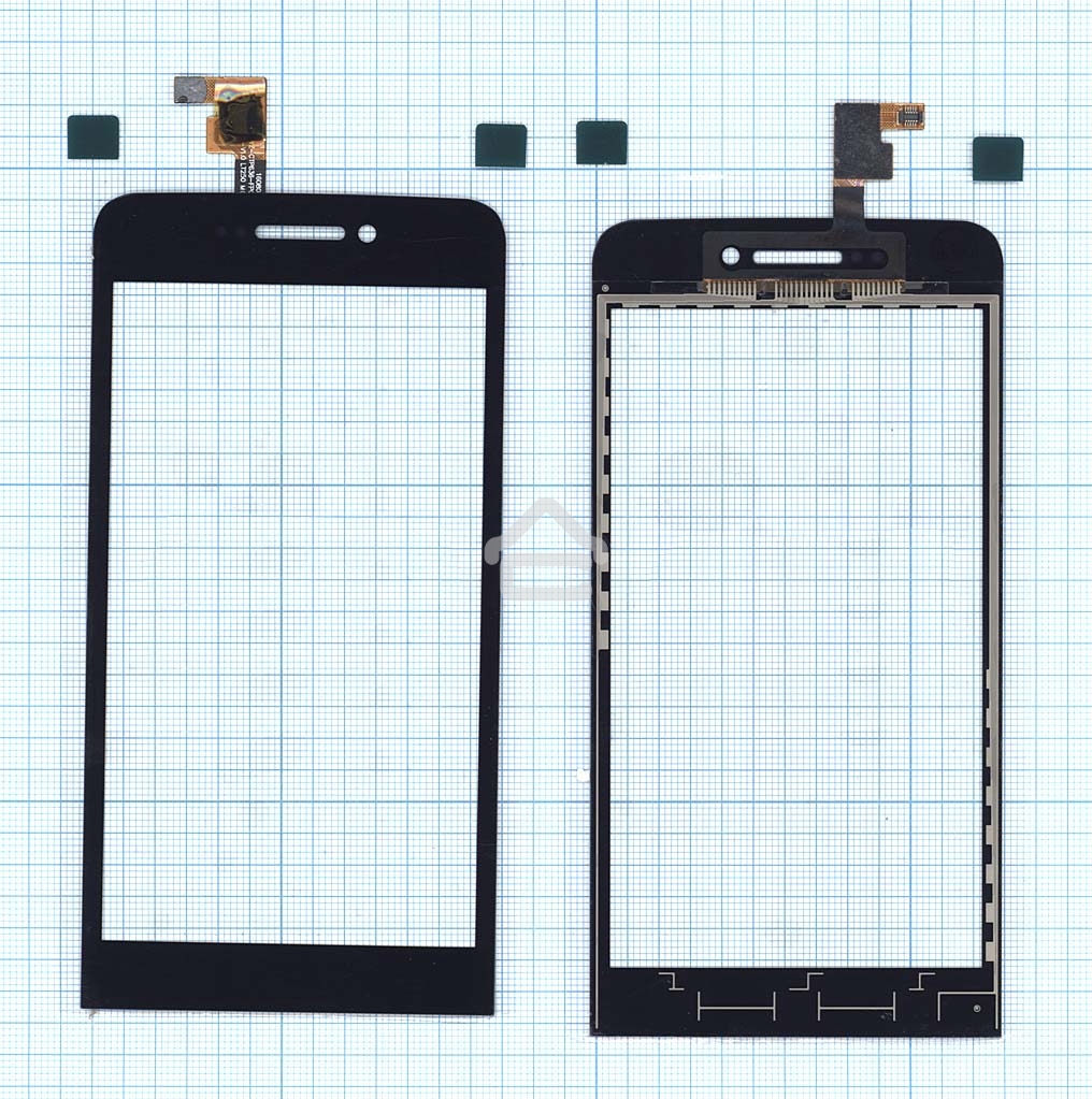 Сенсорное стекло (тачскрин) для Explay 4Game, черное