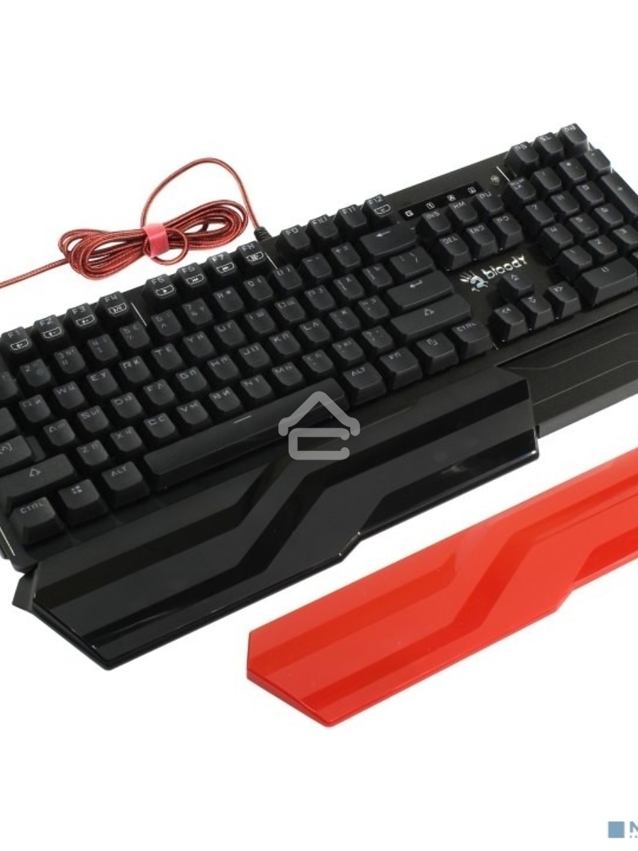 Клавиатура A4 B975 механическая черный USB Gamer LED (подставка для запястий)