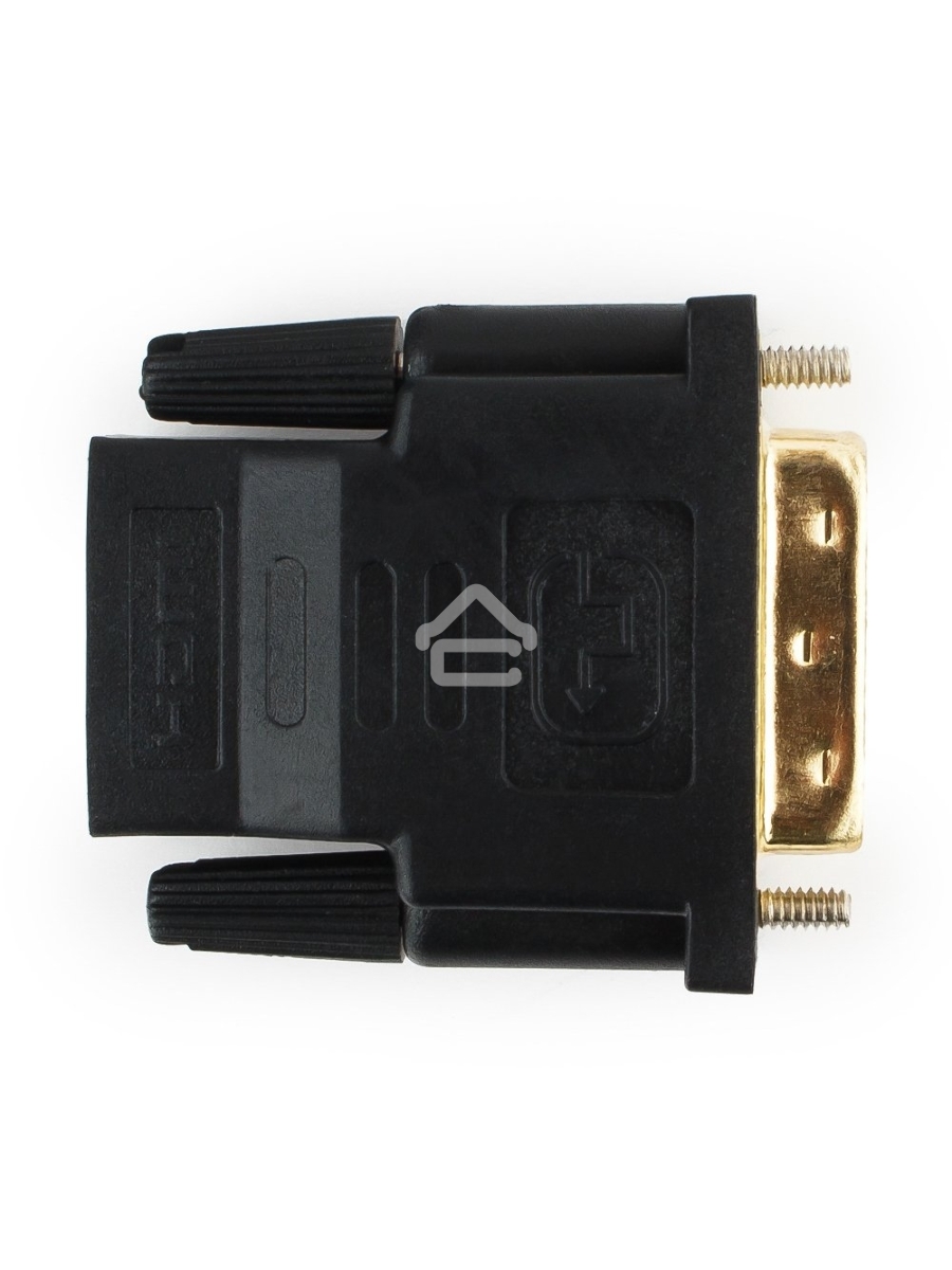 Переходник Cablexpert HDMI-DVI 19F/19M золотые разъемы, пакет, черный (A-HDMI-DVI-2)