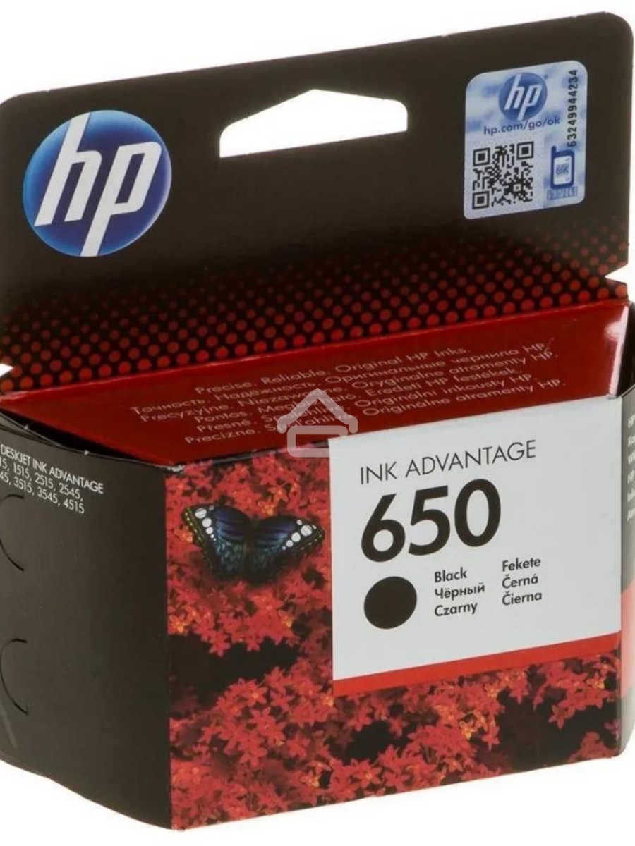 Картридж струйный HP 650 CZ101AE черный для HP DJ IA 2515