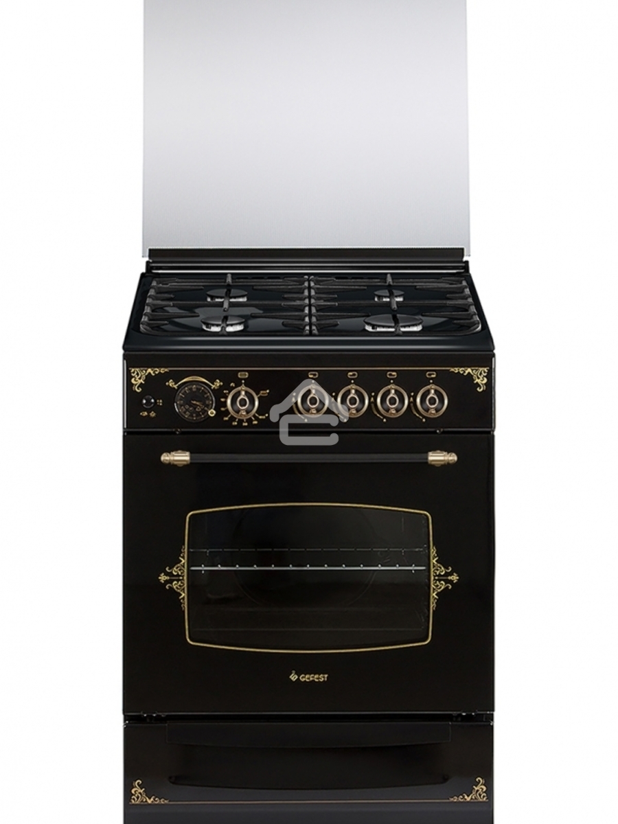 Плита газовая Gefest ПГ 6100-03 0179 черный, конфорок 4 шт, духовка 52 л, 60 см x 85 см x 60 см