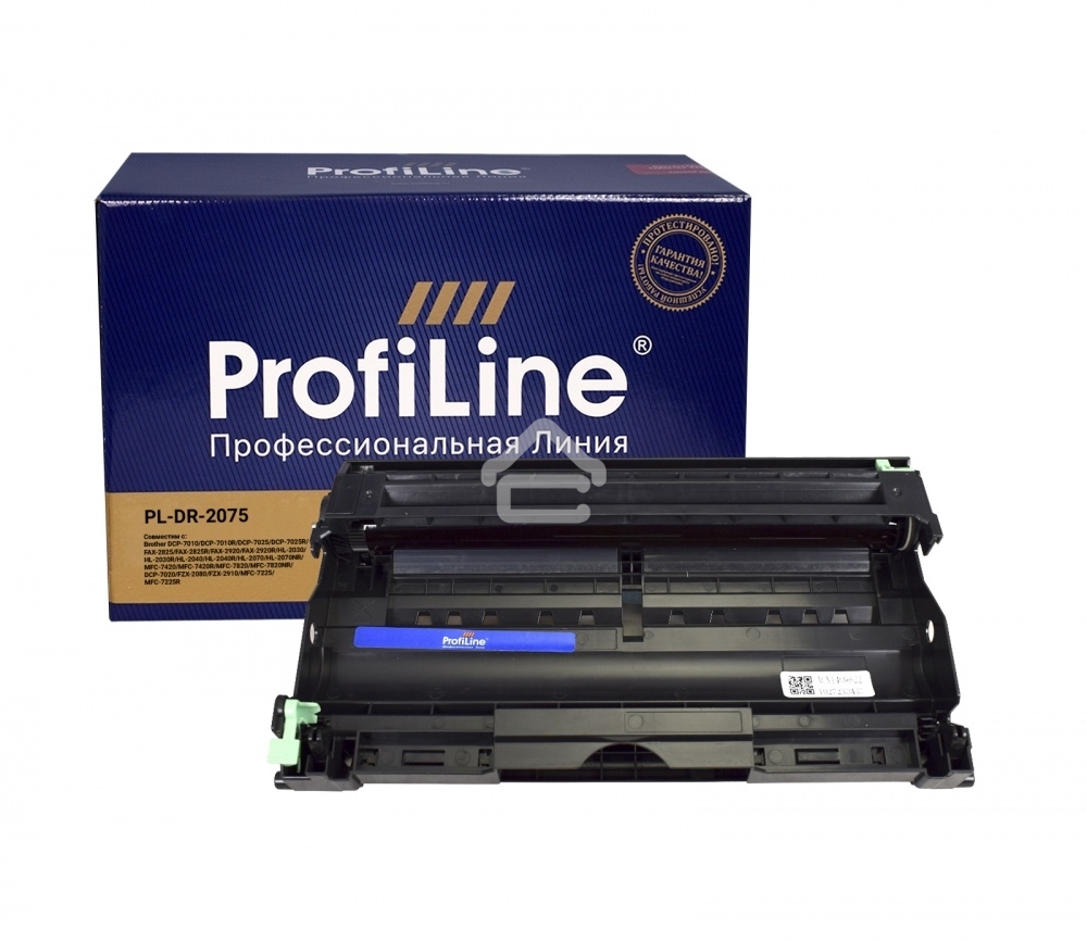 Драм-картридж PL-DR-2075 для принтеров Brother HL-2030/2035/2037/2040/2045/2050/2070/2075N MFC 7220/7225/7420/7820/7820N Fax 2820/2920/DCP 7010/7020/7025 12000 копий ProfiLine