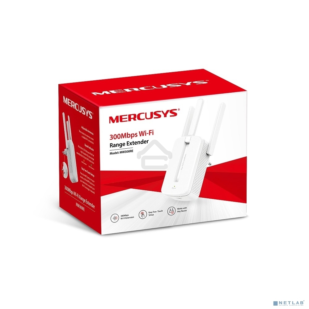 Усилитель Mercusys MW300RE 300Mbps Wi-Fi Range Extender
