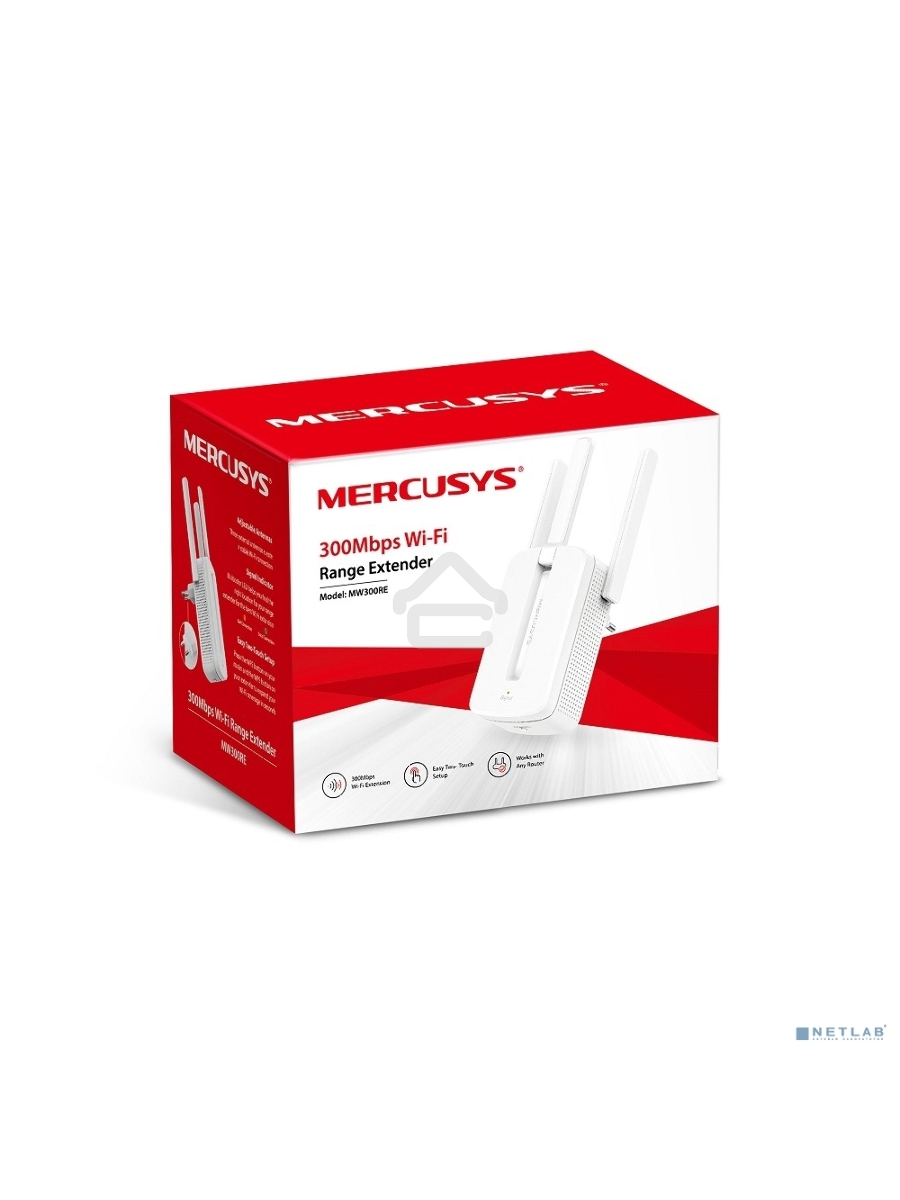 Усилитель Mercusys MW300RE 300Mbps Wi-Fi Range Extender