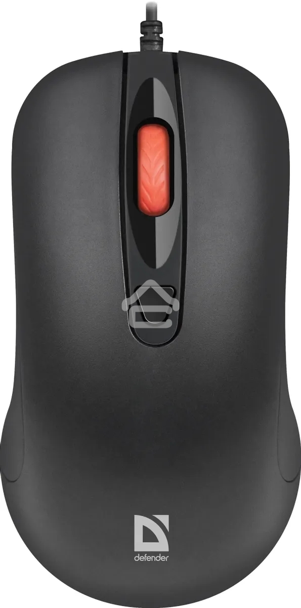 Мышь проводная Defender Omega MB-522 черный, 1600 dpi, USB, кнопки - 4