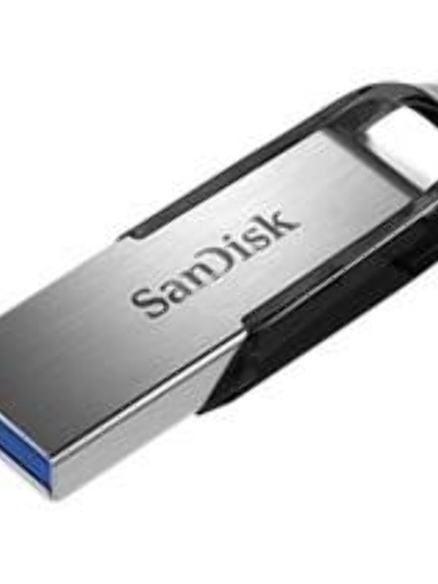 Флеш диск Sandisk 128Gb Cruzer Ultra Flair SDCZ73-128G-G46 USB3.0 серебристый/черный