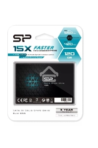 Накопитель SSD Silicon Power Slim S55, 120GB, SATA III, 2.5