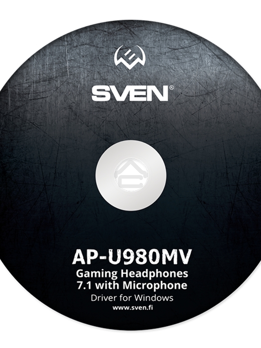 Гарнитура SVEN AP-U980MV, черный-синий (USB, LED, 7.1, 2.2m)