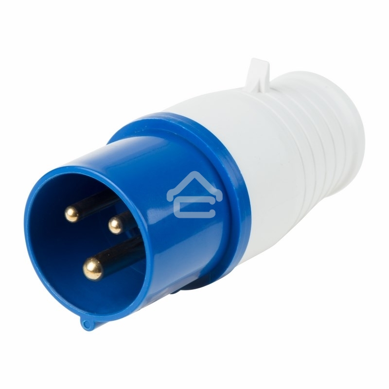 Вилка Rexant 013 переносная 2Р+РЕ 16А 220В IP44