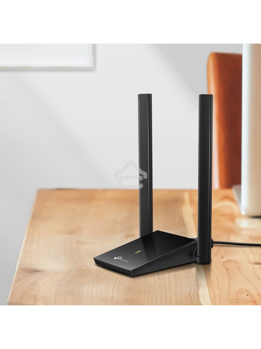 Адаптер TP-Link AC1300Mbps Dual-band High-Gain wireless USB adapter, 867Mbps at 5G and 400Mbps at 2.4G, two high gain antennas, USB 3.0, USB extension cable, support wave 2 MU-MIMO, full compatible with Windows and macOS.