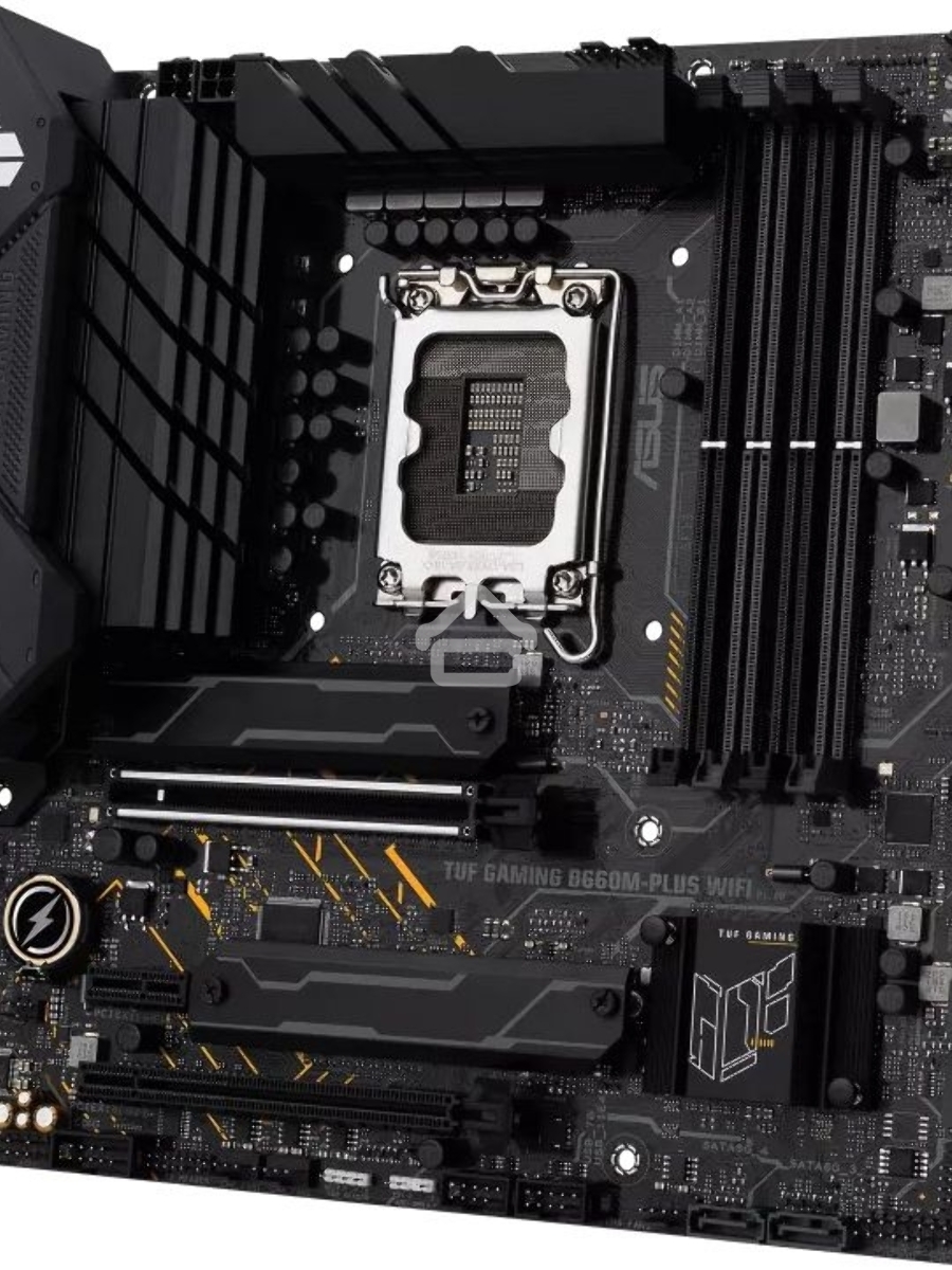 Материнская плата ASUS TUF GAMING B660M-PLUS WIFI, LGA 1700, Intel B660, 4xDDR5, 4xSATA, 2xM.2, 1xPCIe 5.0 x16, 1xPCIe 3.0 x4, 1xPCIe x1, 1xDP, 1xHDMI, 1x 2.5Gb LAN, 4xUSB-A 3.2 Gen 2, 1xUSB-A 3.2 Gen 1, 2xUSB 2.0, 1xUSB-C 3.2 Gen 2x2, 5x3.5 мм, 7.1, mATX