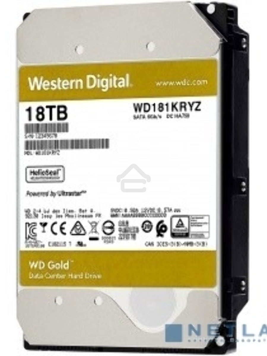 Жесткий диск Western Digital SATA 18TB 7200RPM 6GB/S 512MB GOLD WD181KRYZ