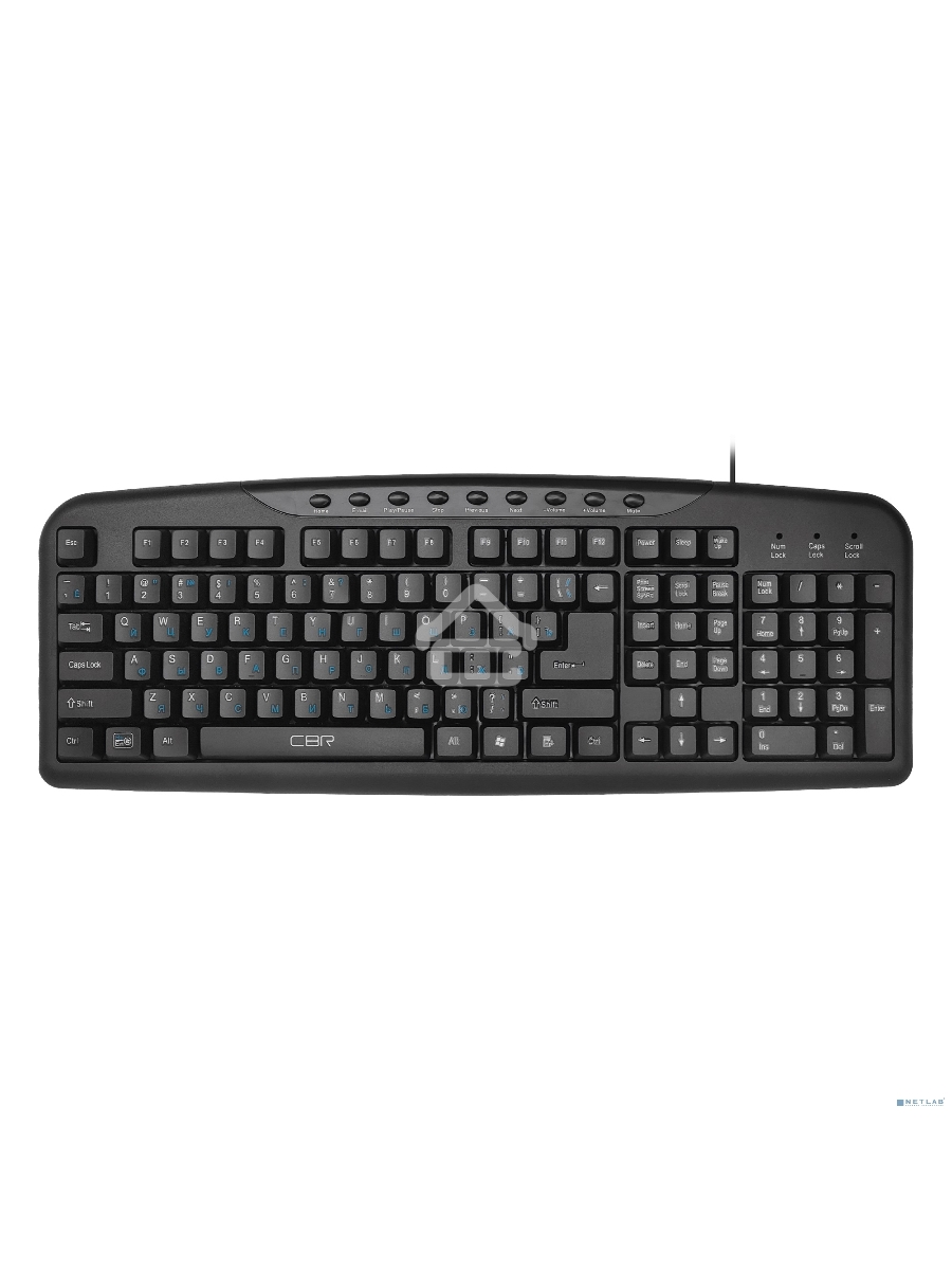 Клавиатура CBR KB 301M Black USB, Клавиатура 107+9 доп. кл.