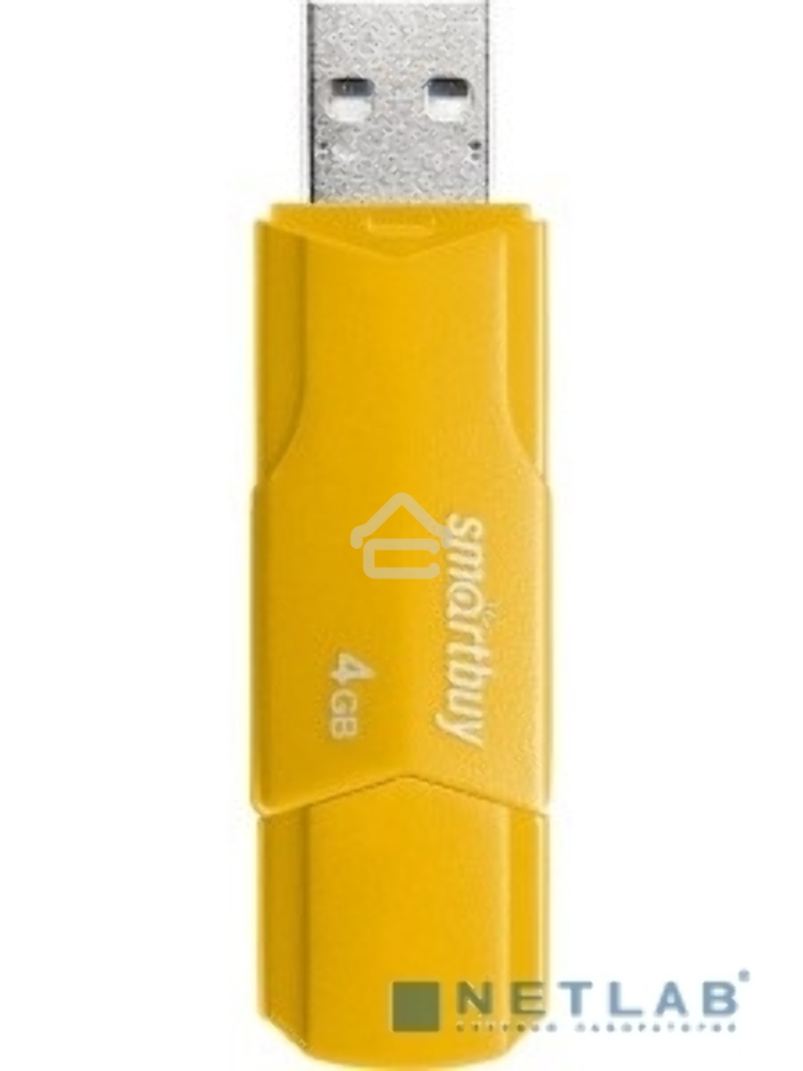 Флеш диск SmartBuy 4GB CLUE Yellow (SB4GBCLU-Y)