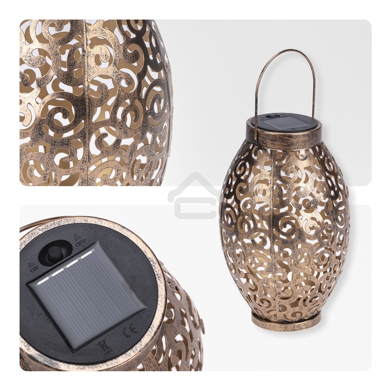 Светильник садовый Rexant Фенер, 3000К, встроенный аккумулятор, солнечная панель, коллекция Стамбул