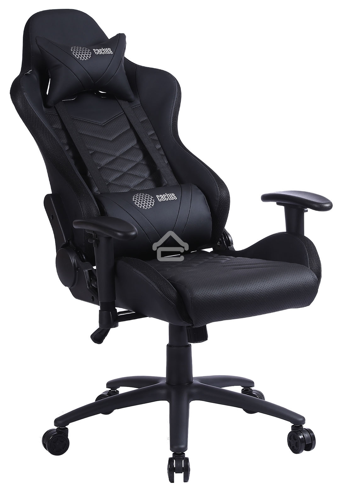 Кресло игровое Cactus CS-CHR-0099BL черный сиденье черный эко.кожа с подголов. крестовина металл пластик черный