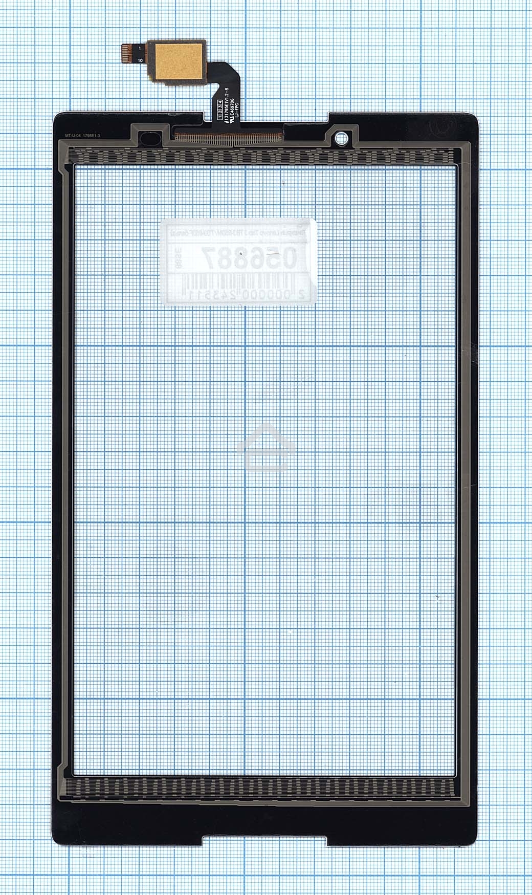 Стекло для Lenovo Tab 3 TB3-850M / TB3-850F белое