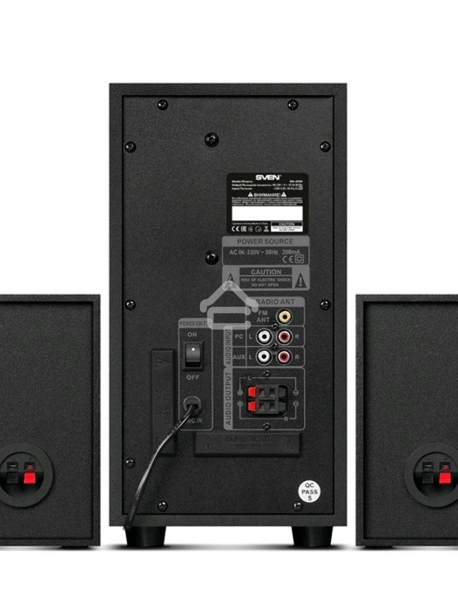 Акустическая система SVEN AC MS-2055, черный (55Вт, FM-тюнер, USB/SD, дисплей, ПДУ, Bluetooth)