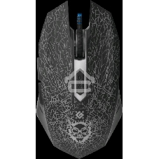 Мышь проводная Defender Shock GM-110L черный, 3200 dpi, USB, кнопки - 6