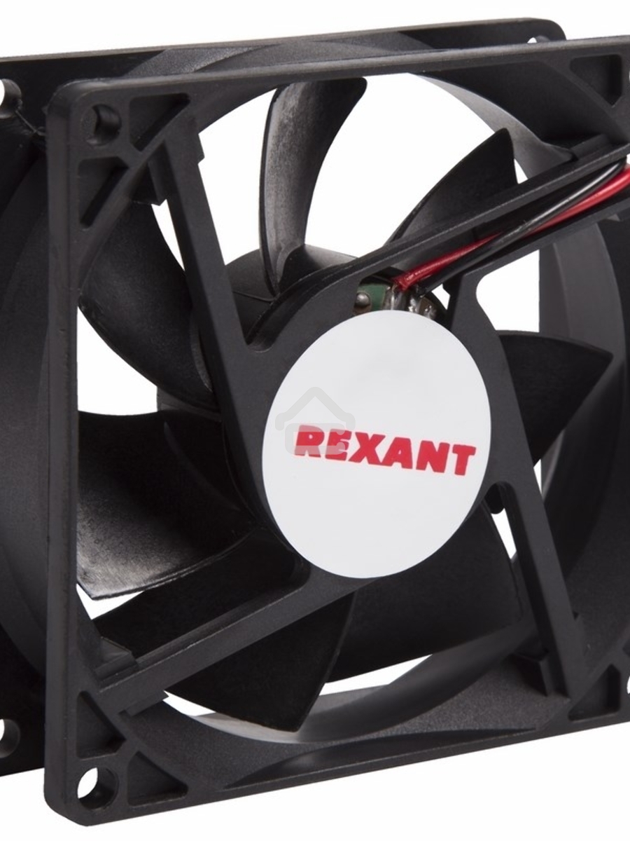 Вентилятор для корпуса Rexant RX 8025MS 24VDC черный, 80 мм, 2600 об/мин, 30 дБ, 2 pin