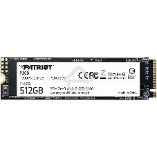 Накопитель SSD Patriot P300, 512Gb, PCIe 3.0 x4, M.2 2280, NVMe, R/W 1700/1200
