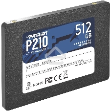 Накопитель SSD Patriot P210, 512Gb, SATA III, 2.5