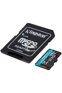 Карта памяти Kingston 128GB microSDXC Canvas Go Plus 170R A2 U3 V30 Card + ADP EAN: 740617301182