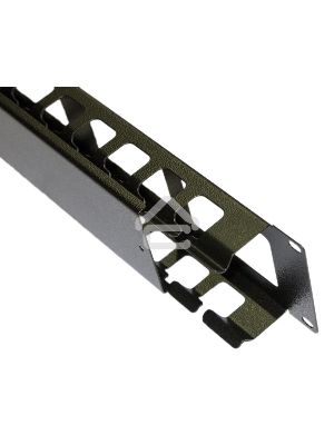 Монтажное оборудование Hyperline CM-2U-ML-COV Кабельный организатор с металлическими кольцами и крышкой, 19