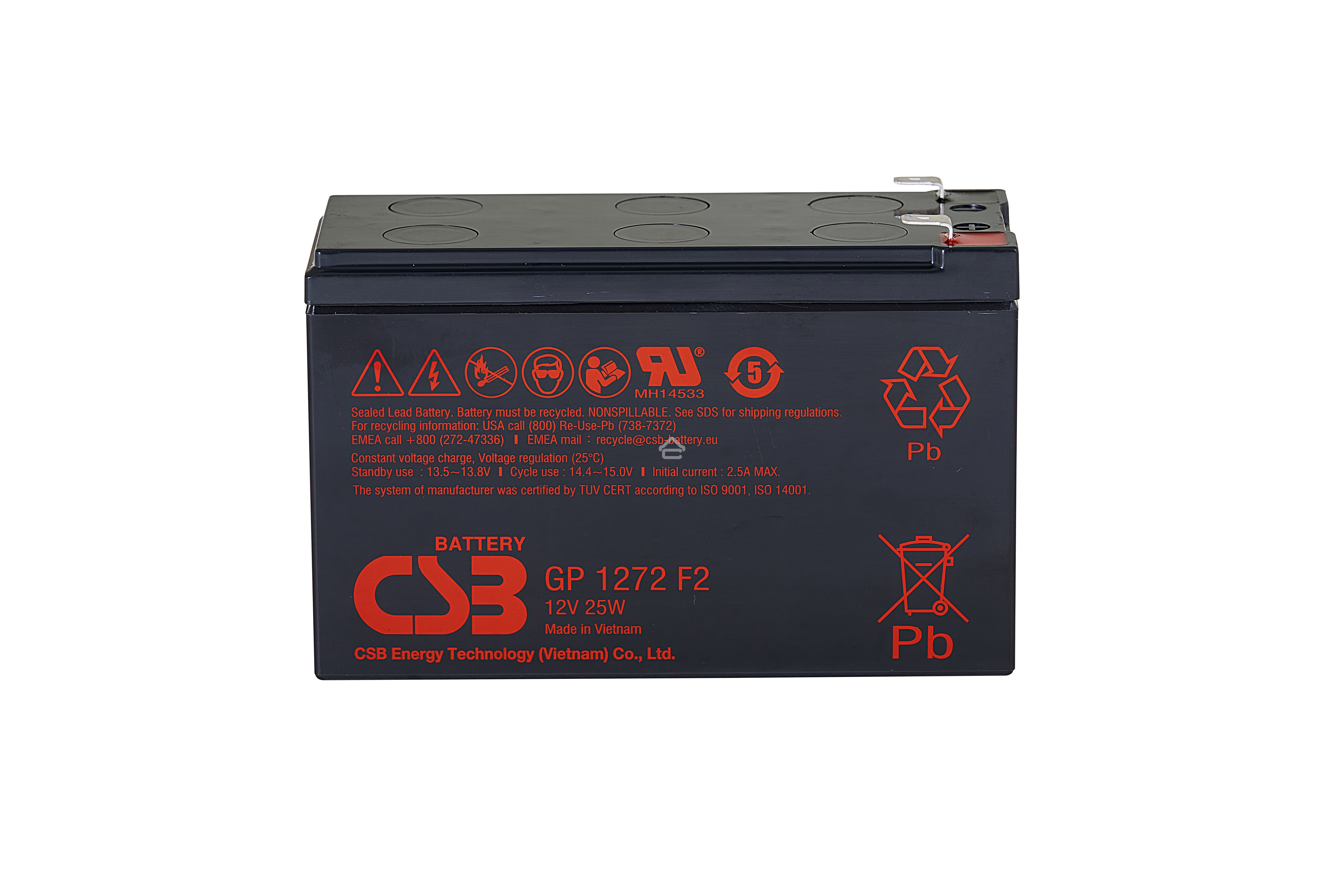 Батарея CSB GP1272 12V 7.2Ah F2 25W