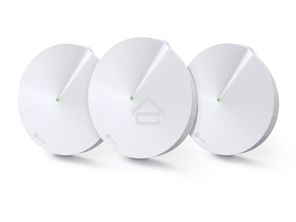 Маршрутизатор TP-Link TP-Link DECO M5(3-PACK) AC1300 Домашняя Wi-Fi система, чипсет Qualcomm, два диапазона (Dual-Band), поддержка стандартов 802.11ac/a/b/g/n, 717 МГц четырехъядерный процессор, Bluetooth 4.2, 2 гигабитных порта Ethernet, 1 порт USB Type-