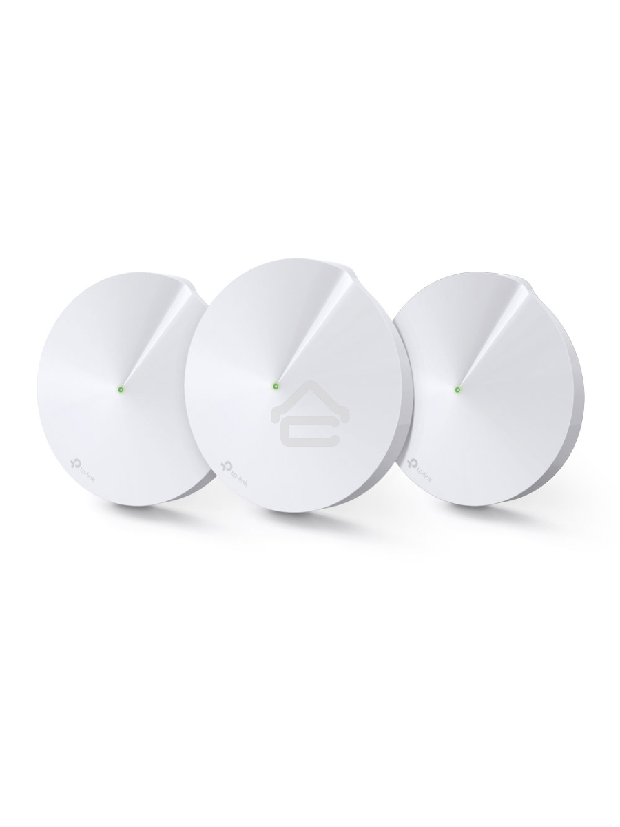 Маршрутизатор TP-Link TP-Link DECO M5(3-PACK) AC1300 Домашняя Wi-Fi система, чипсет Qualcomm, два диапазона (Dual-Band), поддержка стандартов 802.11ac/a/b/g/n, 717 МГц четырёхъядерный процессор, Bluetooth 4.2, 2 гигабитных порта Ethernet, 1 порт USB Type-