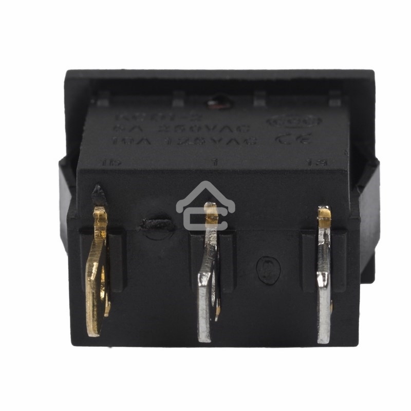 Выключатель клавишный Rexant 24V 15А (3с) ON-OFF красный с подсветкой Mini