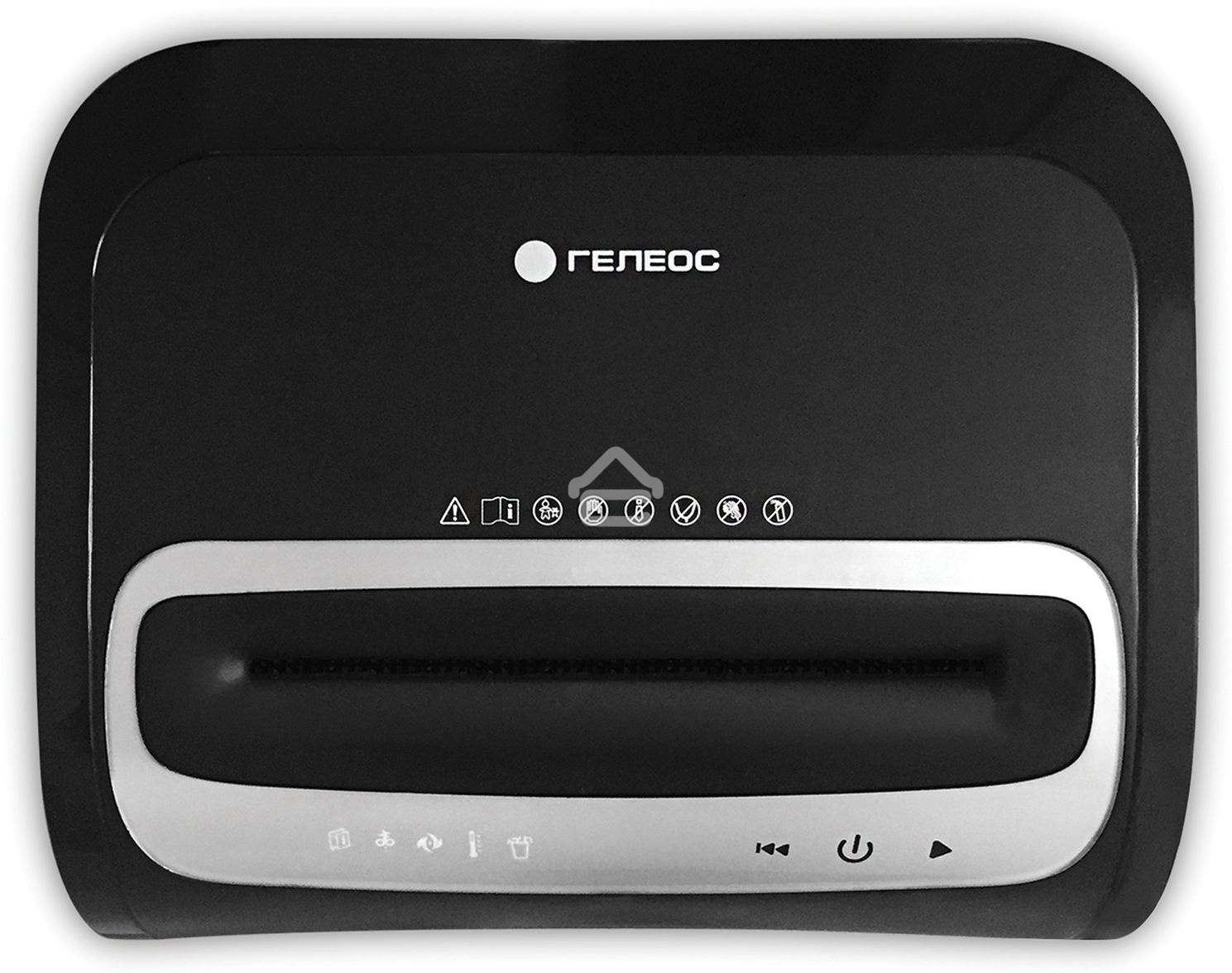 Шредер ГЕЛЕОС УМ35-5, (DIN P-5), фрагмент 1,9х14мм, 24-27 лист (70г/м2), CD/пл.карты/скрепки/скобы, 35 литров 