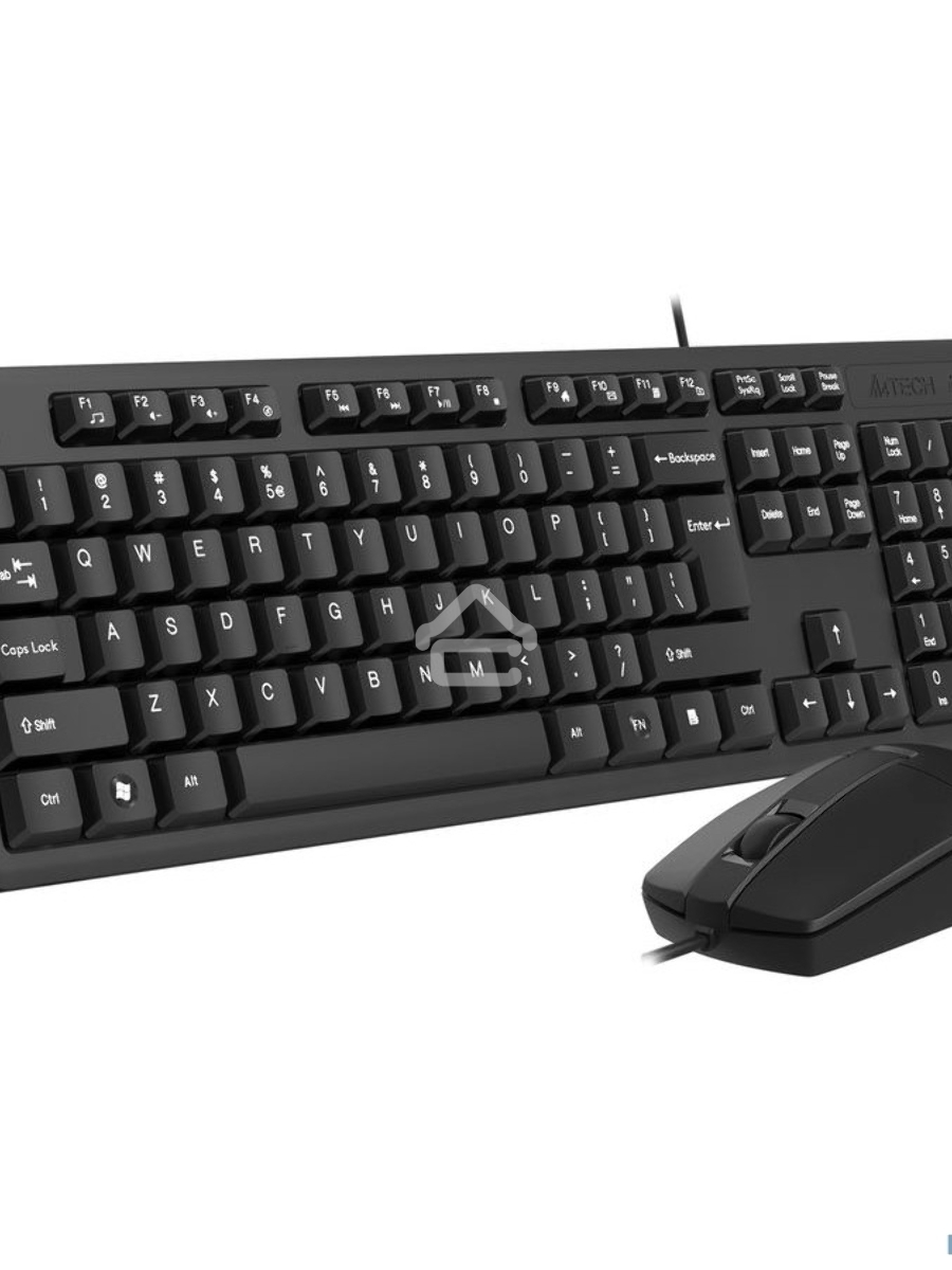 Клавиатура + мышь A4Tech KK-3330 клав:черный мышь:черный USB