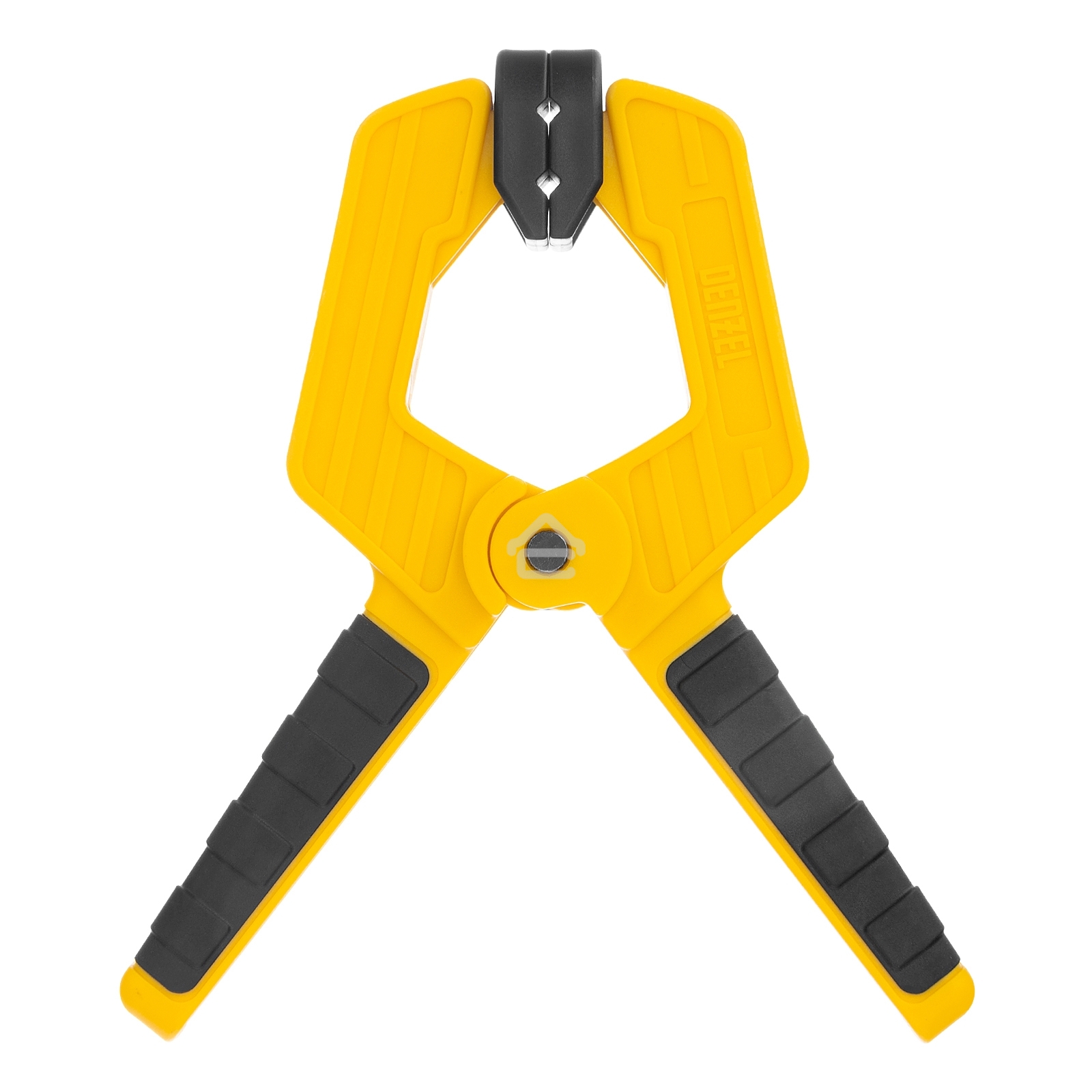 Струбцина клещеобразная Denzel усиленная 65 х 50 мм, двухкомпонентные рукоятки