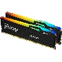 Оперативная память Kingston Fury Beast, DDR5, 16GB (2x8GB), 5600MHz, CL36, DIMM, с радиаторами, RGB, черный