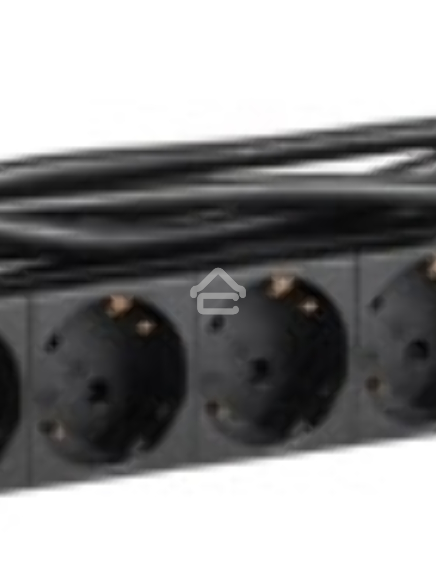 Блок ITK PDU 9 розеток DIN49440 (нем. cтанд.) 1U, шнур 2м вилка DIN49441 (нем. станд.), профиль из ПВХ, черный