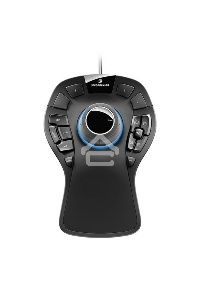 Мышь проводная 3DConnexion SpaceMouse Pro (3DX-700040) черный, 2000 dpi, USB, кнопки - 15