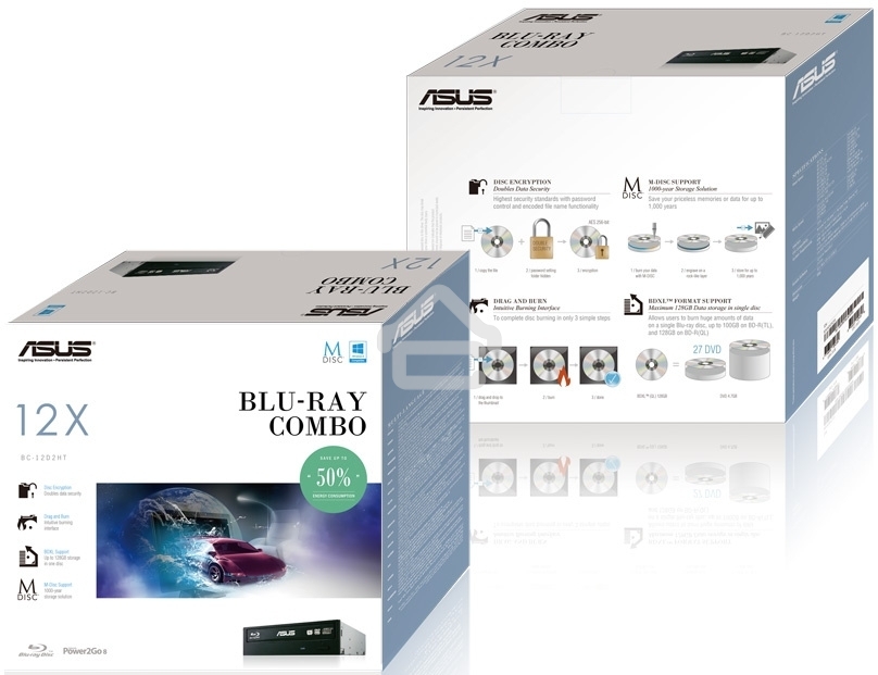 Оптический привод внутренний Blu-Ray Asus BC-12D2HT черный SATA RTL